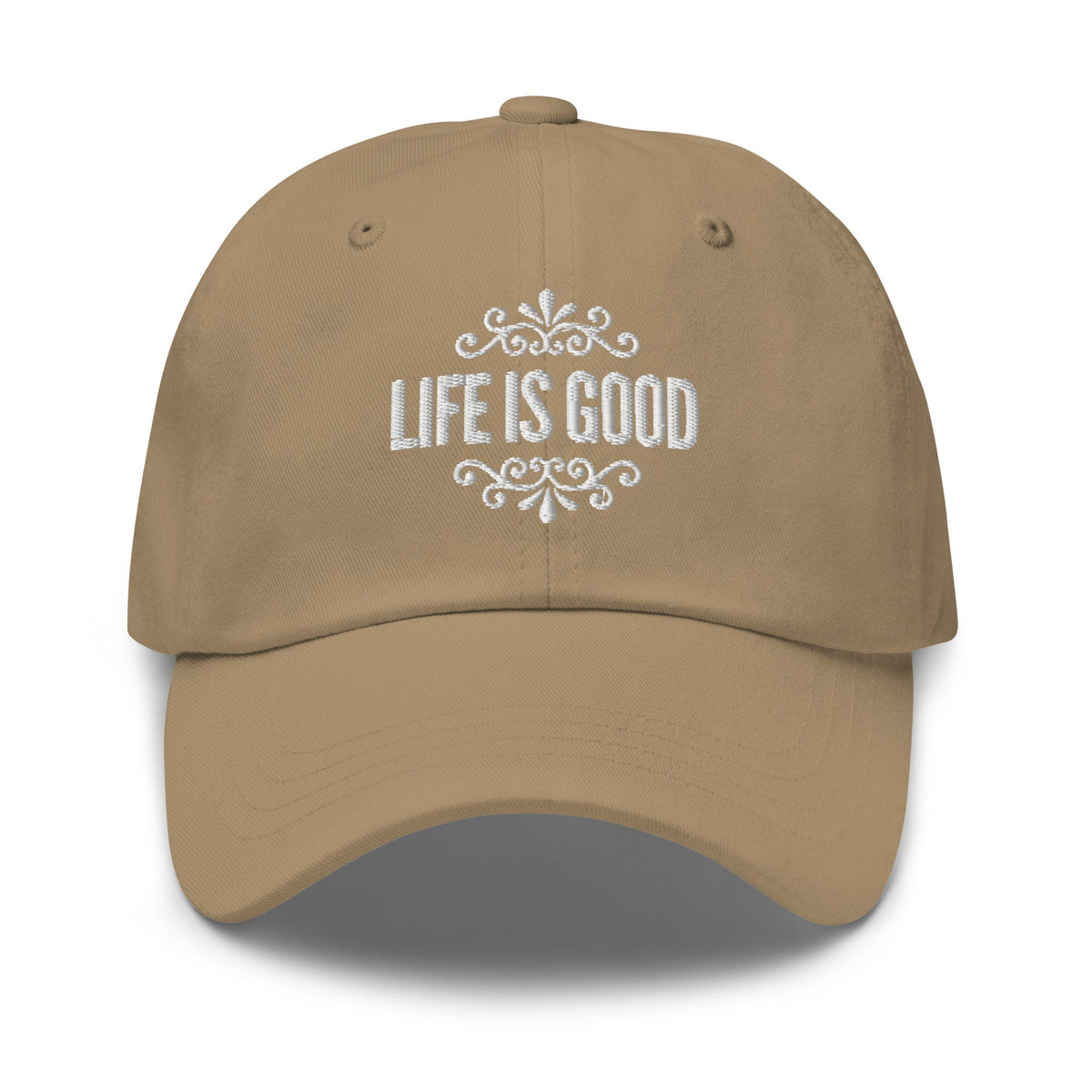 Embroidered Adjustable Baseball Cap - Life is Good Inspirational Hat