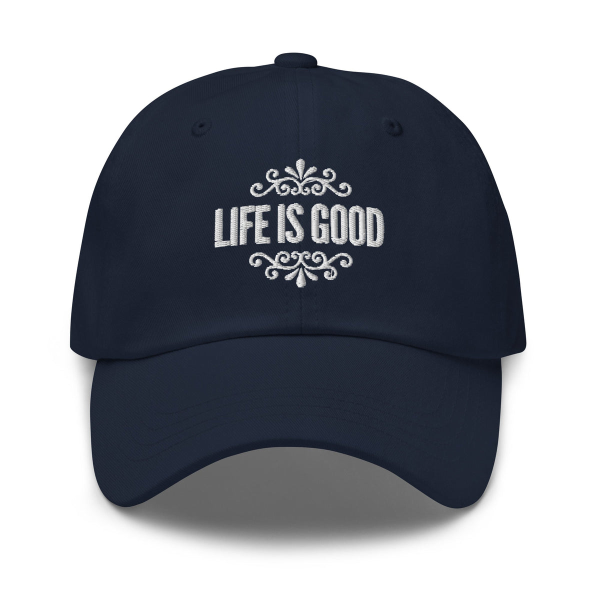 Embroidered Adjustable Baseball Cap - Life is Good Inspirational Hat