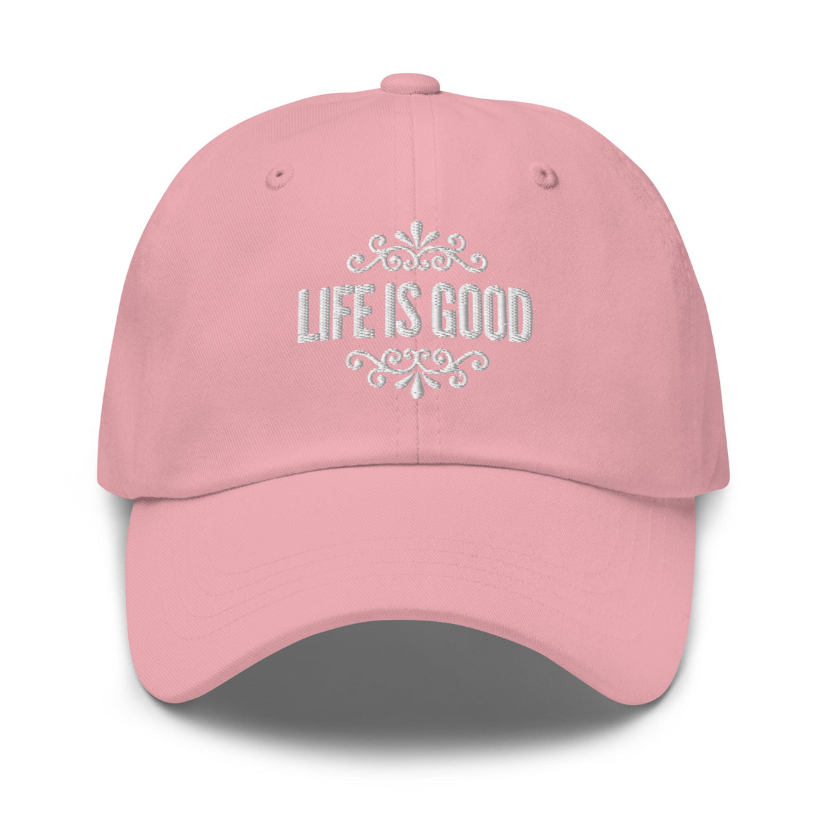 Embroidered Adjustable Baseball Cap - Life is Good Inspirational Hat