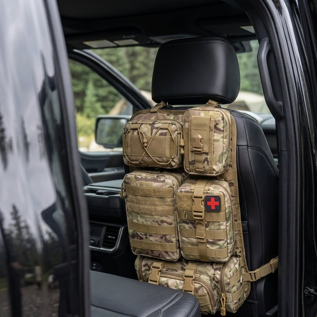Tactical MOLLE Seat Organizer Set