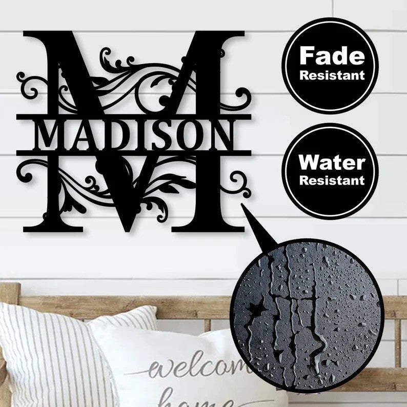 Custom Metal Wall Art - Personalized Running Sports Name Plaque