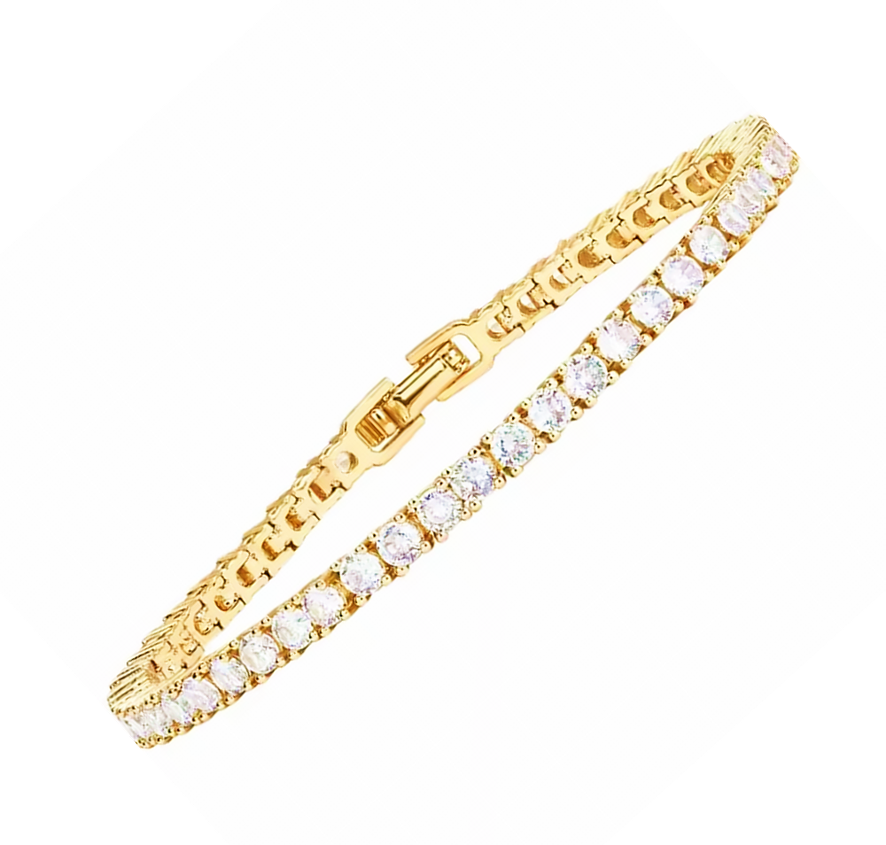 14K Gold Plated Classic Tennis Bracelet