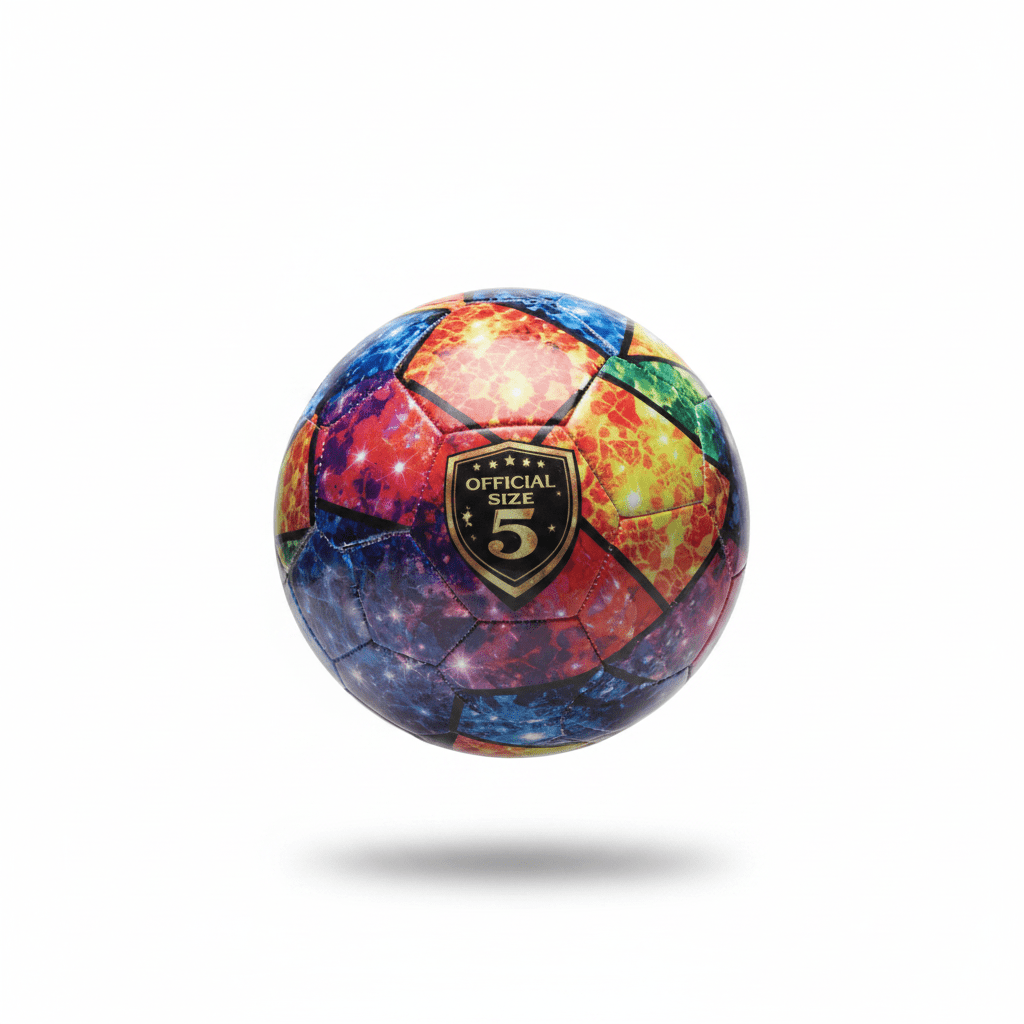 Premium Size 5 PUL Soccer Ball |Includes Pump & 2 Needles -Pre-Rolled For Shoeboxes (Sold individually)