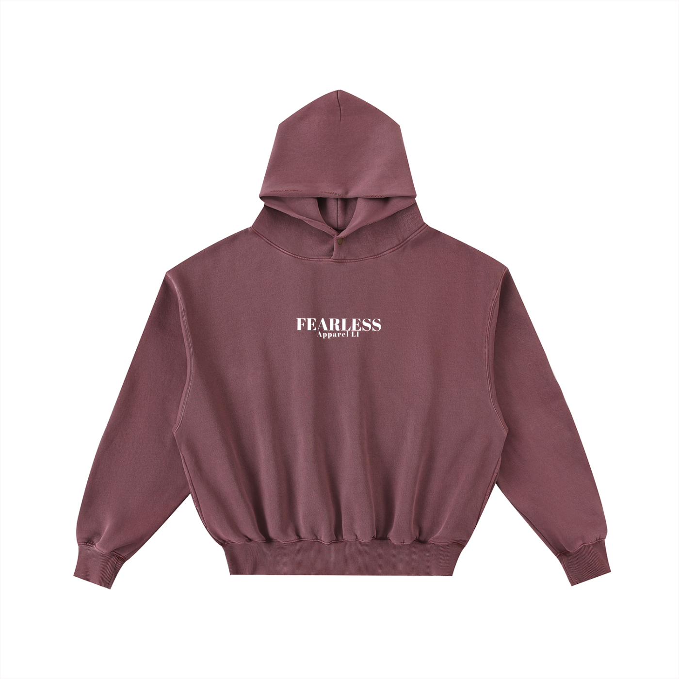 Fearless Apparel Frayed Enzyme Washed Fleece Hoodie – Vintage Streetwear Comfort