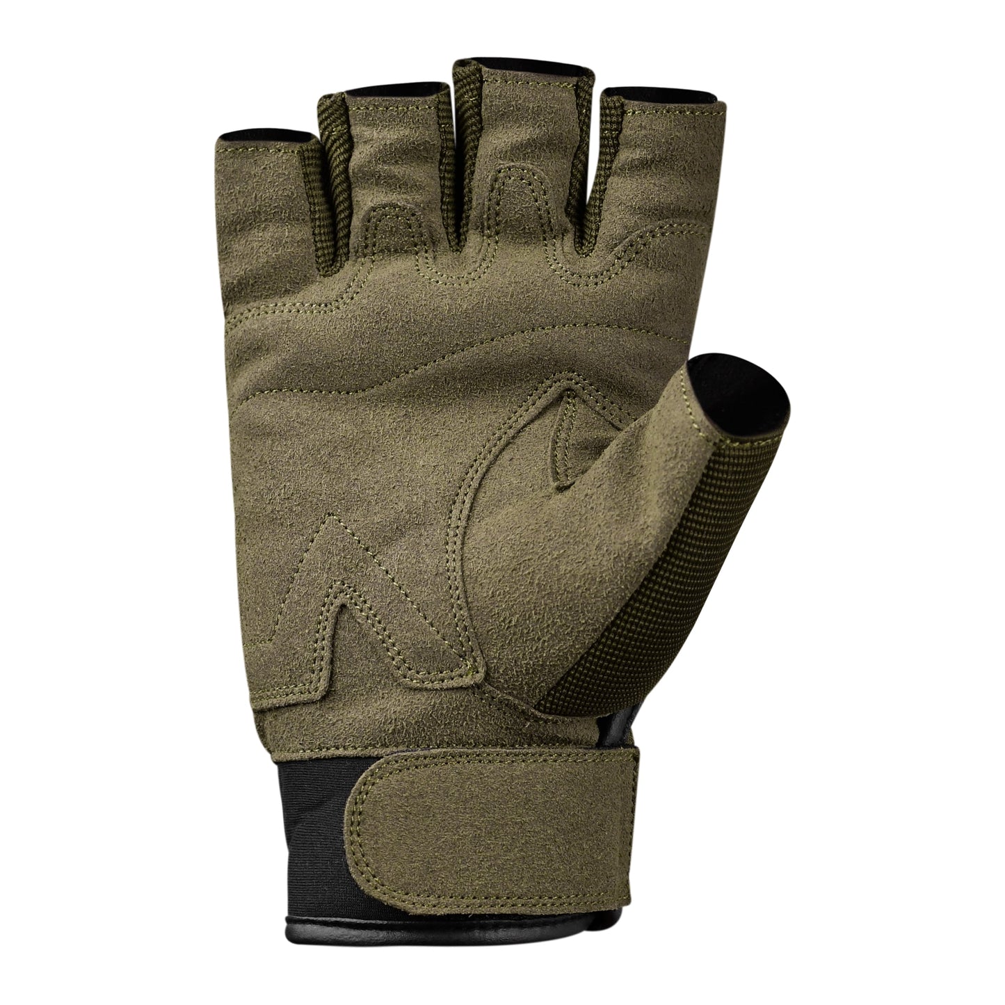 JAG Half Finger Tactical Gloves - (Olive)