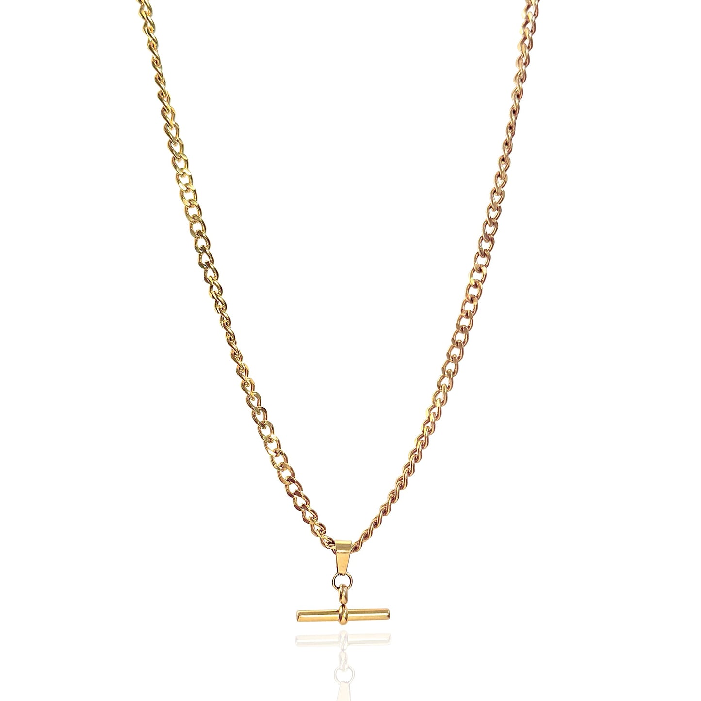 QUINN GOLD T BAR NECKLACE