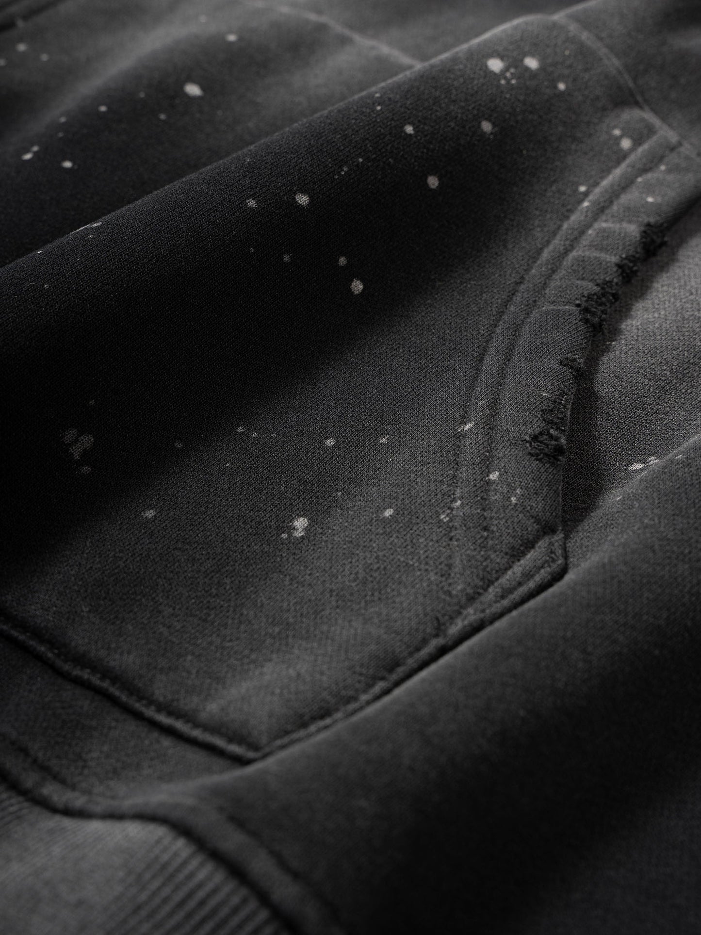 AmaruKhan Hebrews Vintage Washed Frayed Fleece Hoodie
