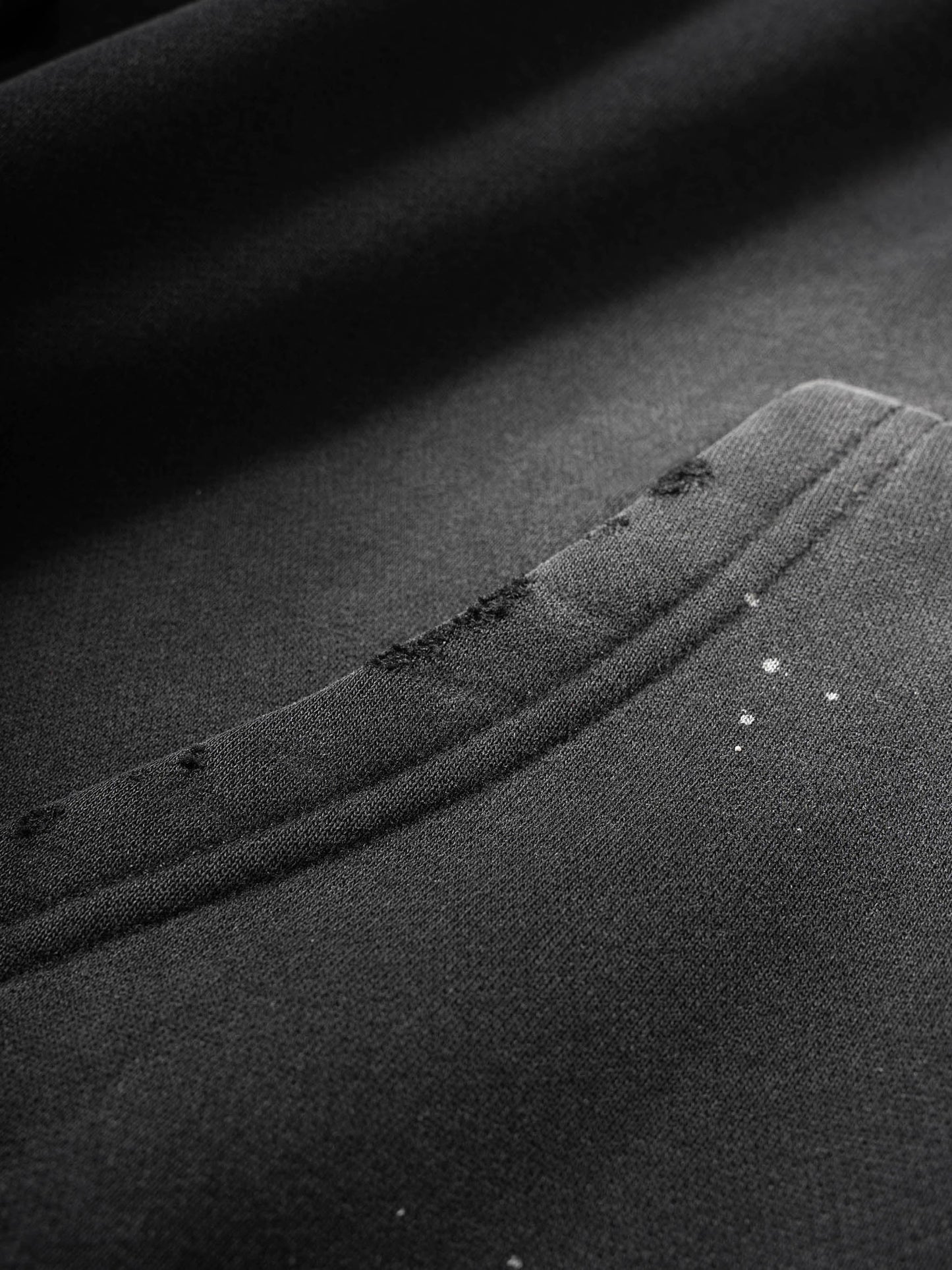 AmaruKhan Hebrews Vintage Washed Frayed Fleece Hoodie