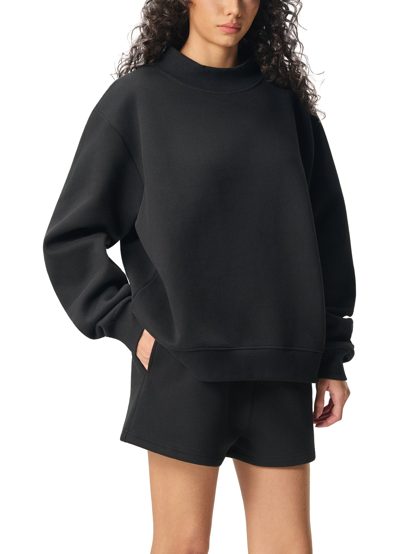 Dead Head Thunder Essential Fleece Mid-Neck Crew Sweatshirt