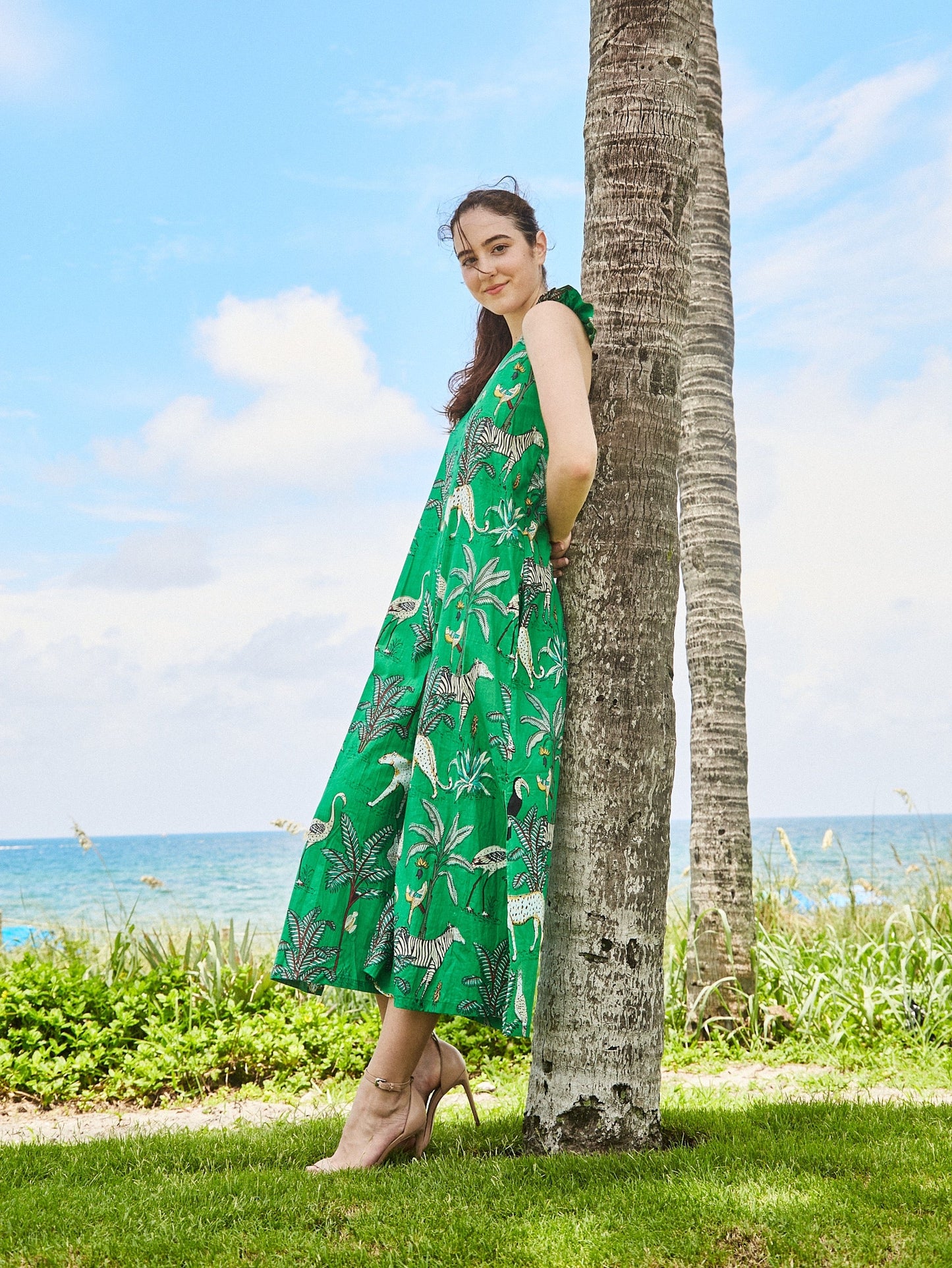 Angel Jumpsuit | Zoo Vivid Green