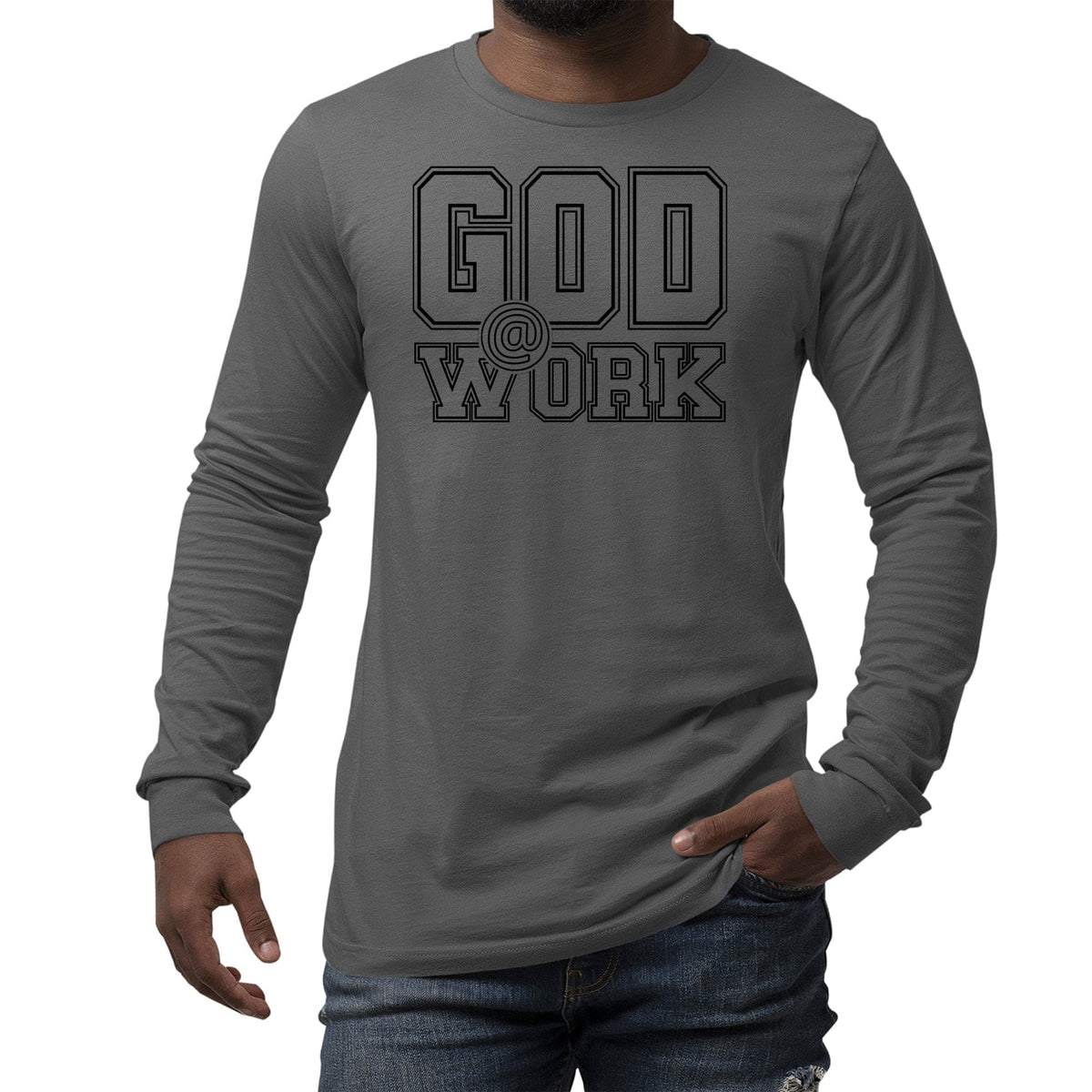 Mens Long Sleeve Graphic T-shirt