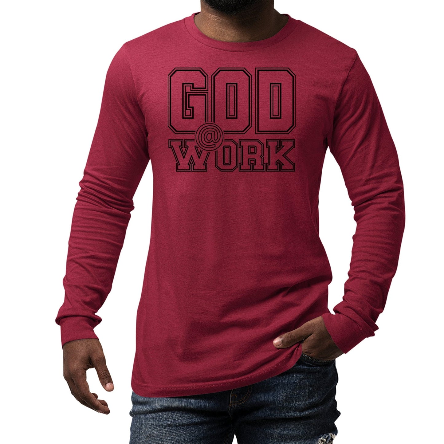 Mens Long Sleeve Graphic T-shirt