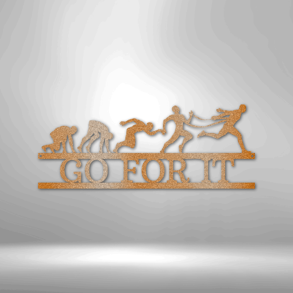 Custom Metal Wall Art - Personalized Running Sports Name Plaque