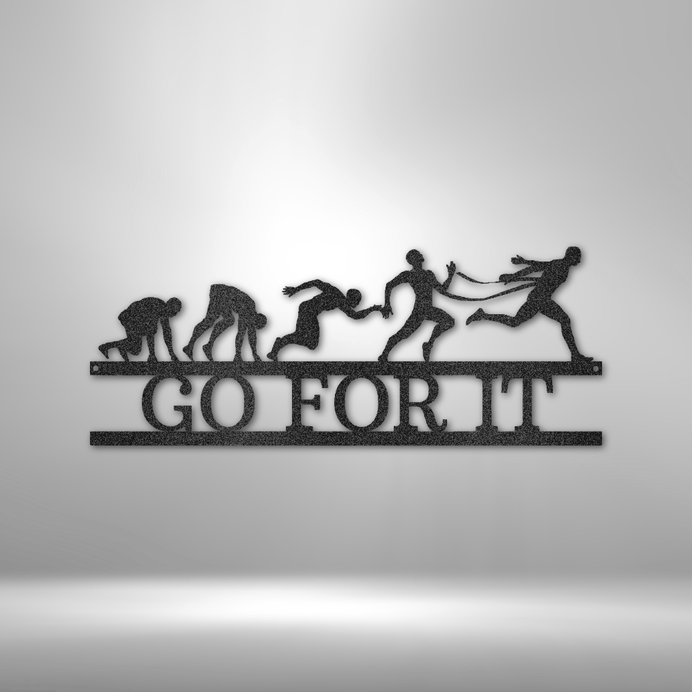 Custom Metal Wall Art - Personalized Running Sports Name Plaque