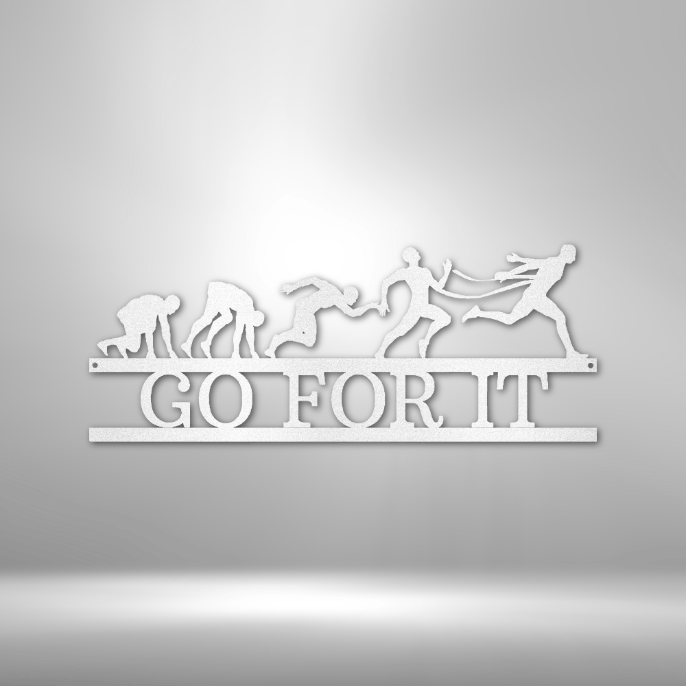Custom Metal Wall Art - Personalized Running Sports Name Plaque