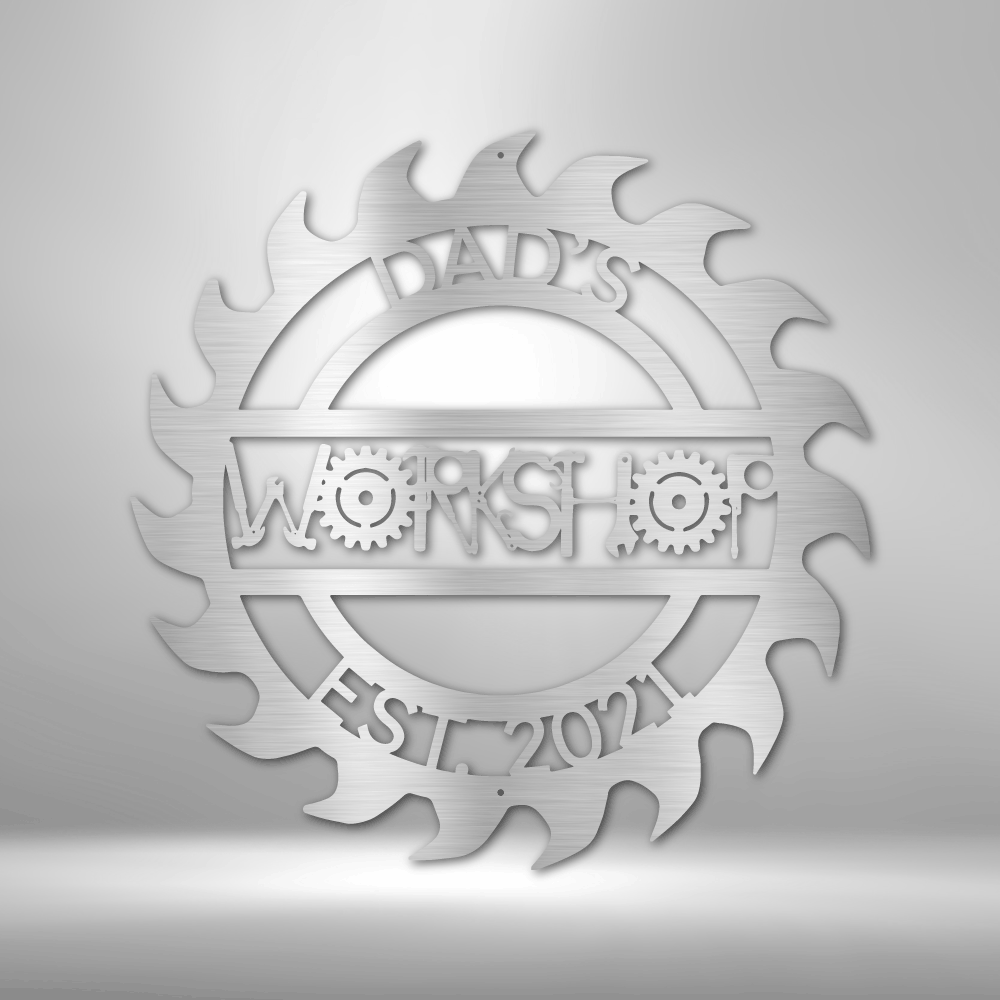 Custom Metal Wall Art - Personalized Workshop Sign