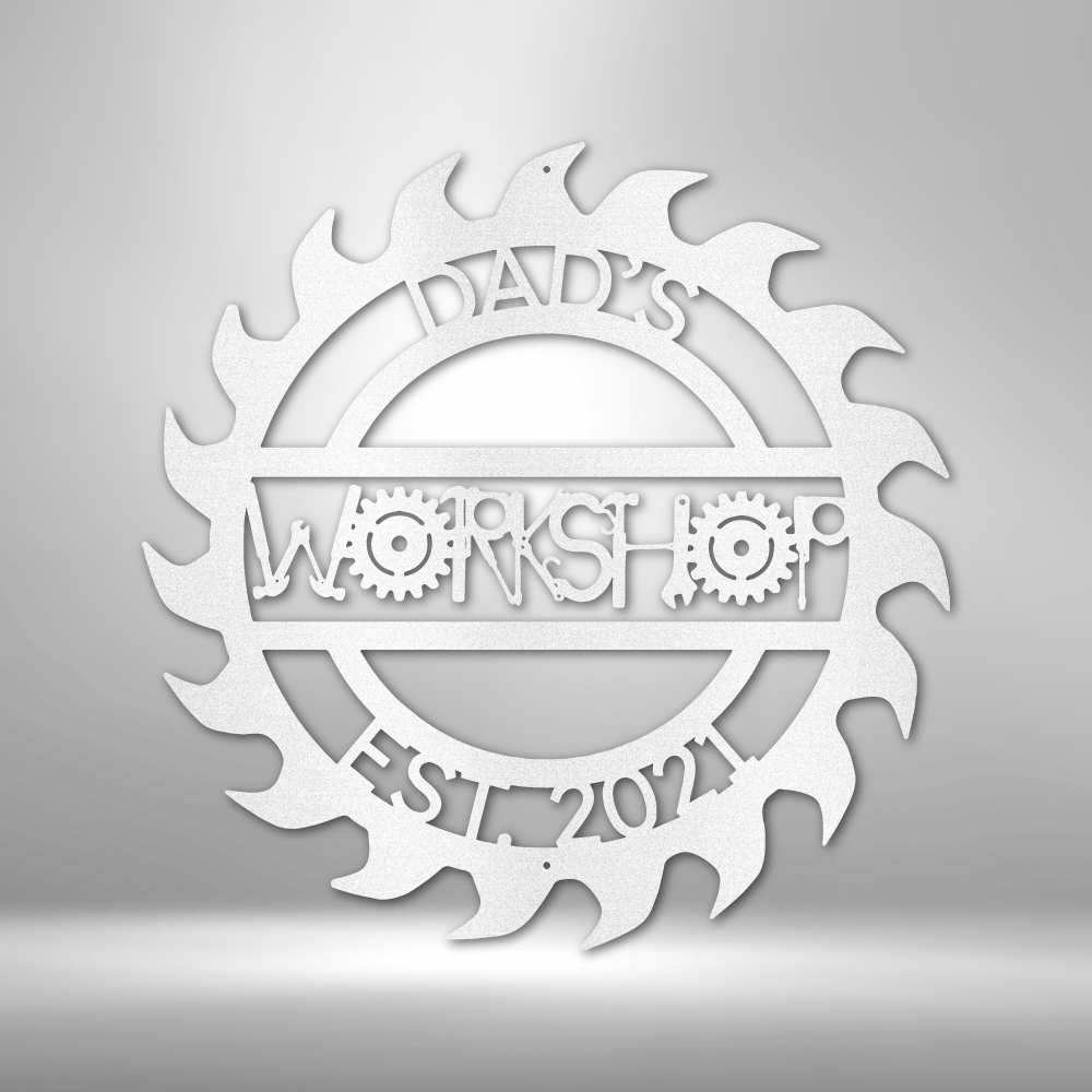 Custom Metal Wall Art - Personalized Workshop Sign