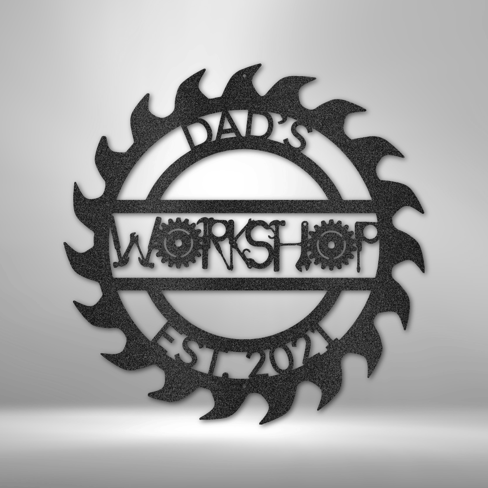 Custom Metal Wall Art - Personalized Workshop Sign