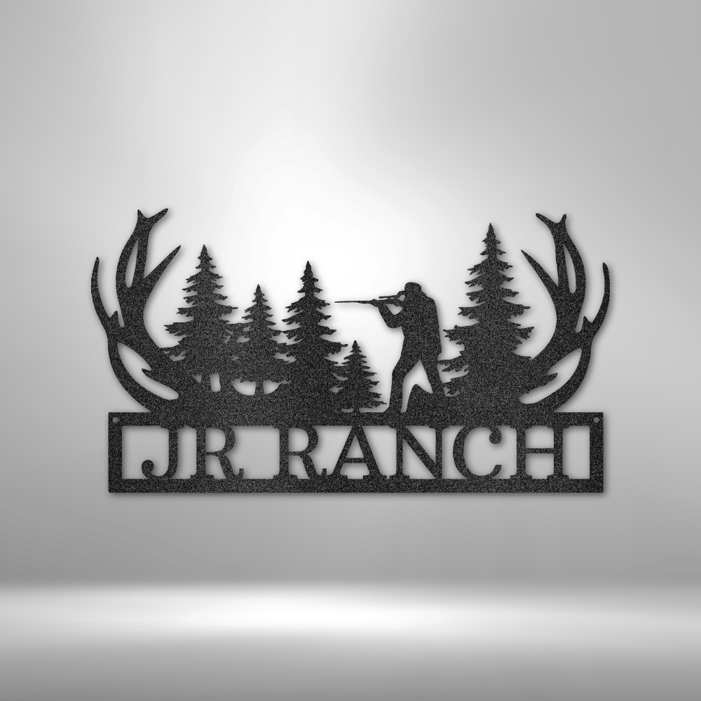 Custom Metal Wall Art - Personalized Hunting Sign