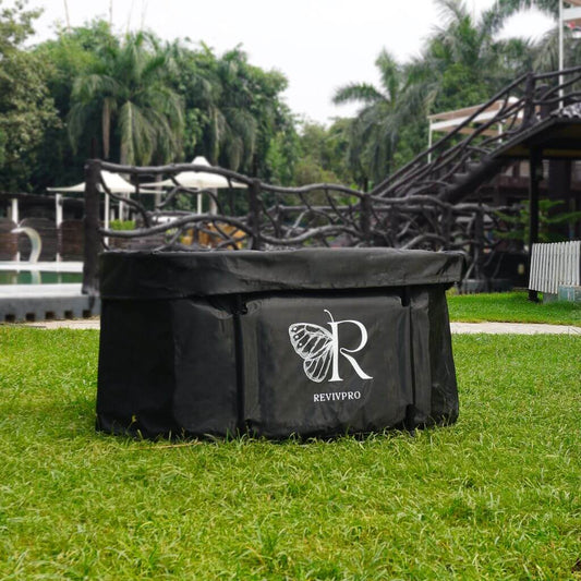 Portable Oval Ice Bath Tub X with Extra Length - Water Chiller Compatible Cold Plunge