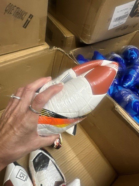 Premium Size 5 PUL Soccer Ball |Includes Pump & 2 Needles -Pre-Rolled For Shoeboxes (Sold individually)