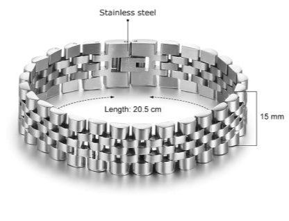 Men's Stainless Steel Presidential Jubilee Style Bracelet