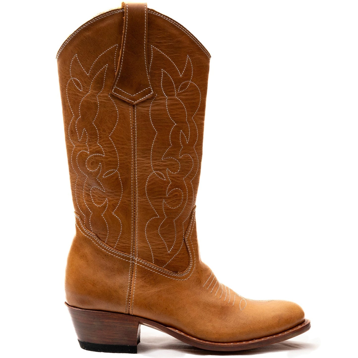 Round Toe Cowgirl Boots – Handmade Leather Western Boots