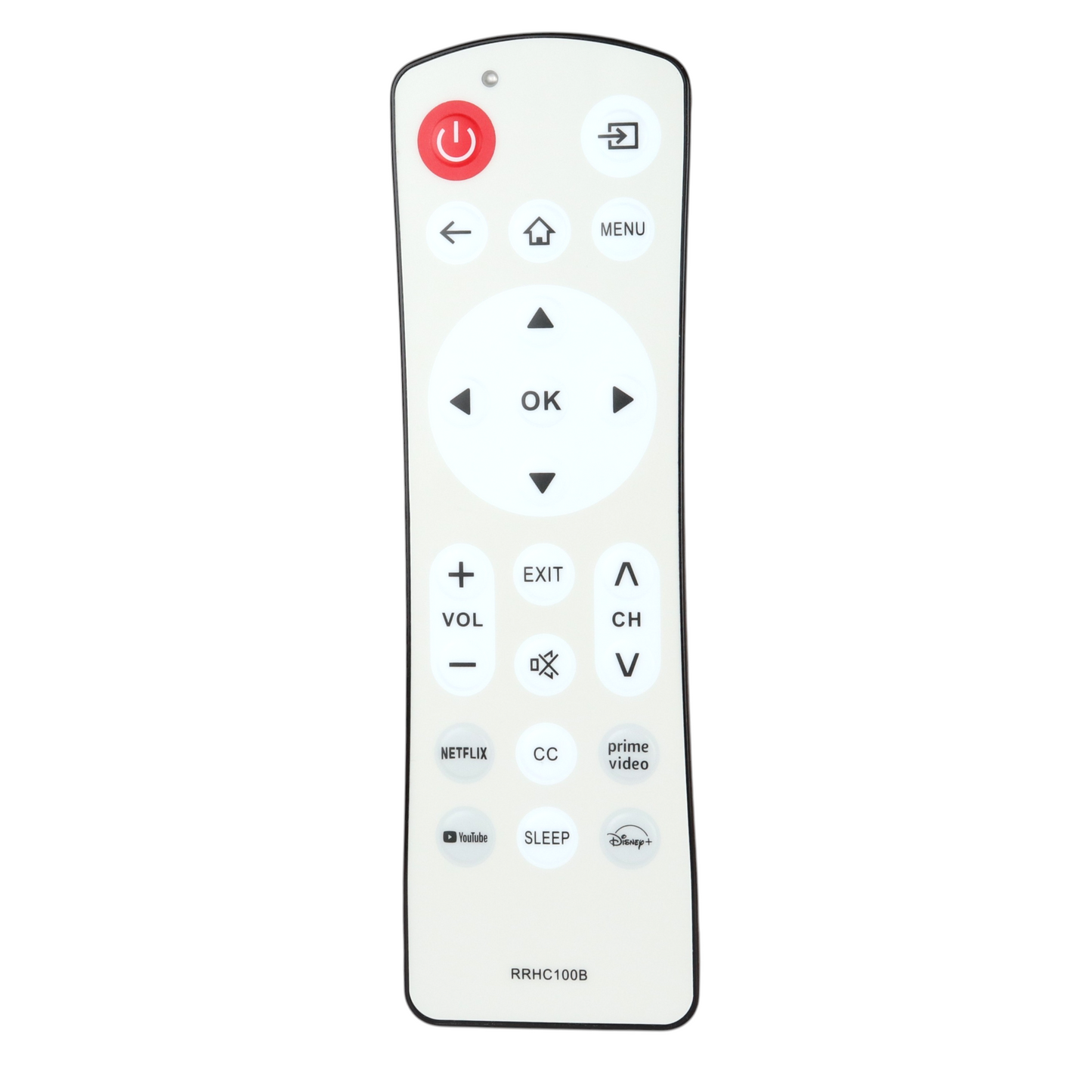 Anderic Waterproof RRHC100B Hospitality Universal for Smart TVs with App keys | Google | Roku | Android | LG OS | Fire | Samsung - No voice - RRHC100B