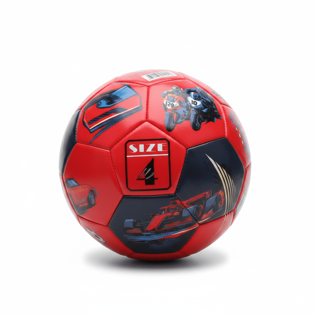 Size 4 Classic Thick Durable Outer  Kids Soccer Ball with Pump & 2 Needles