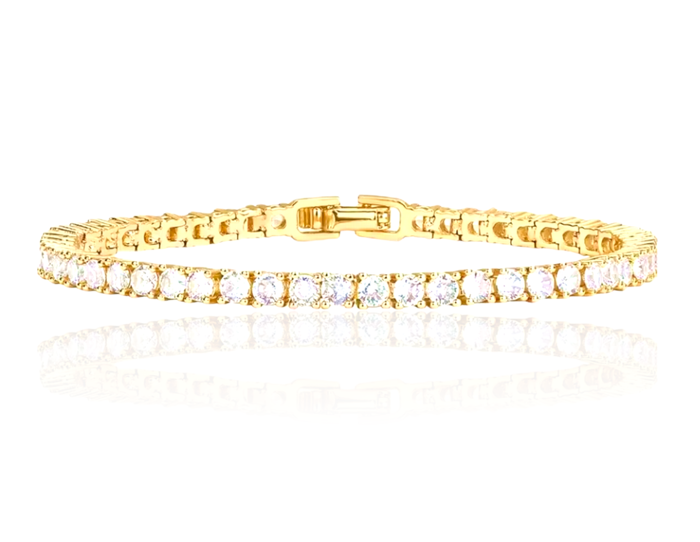 14K Gold Plated Classic Tennis Bracelet