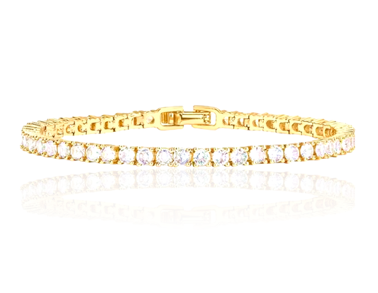 14K Gold Plated Classic Tennis Bracelet