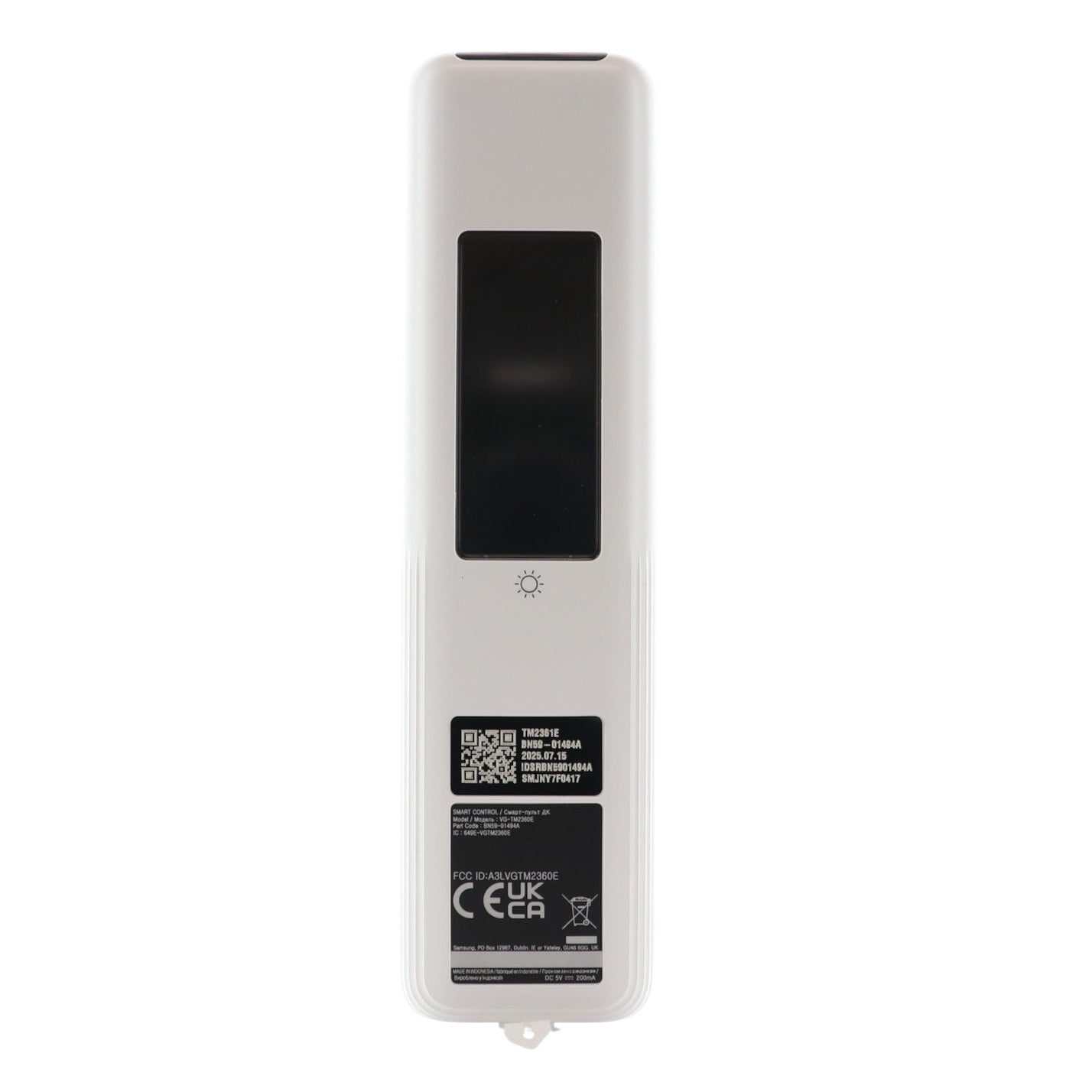 Samsung BN59-01494A / TM2361E Eco Smart TV Remote Control | White | Solar Cell | RF and IR | The Frame | 2023 - BN5901494A