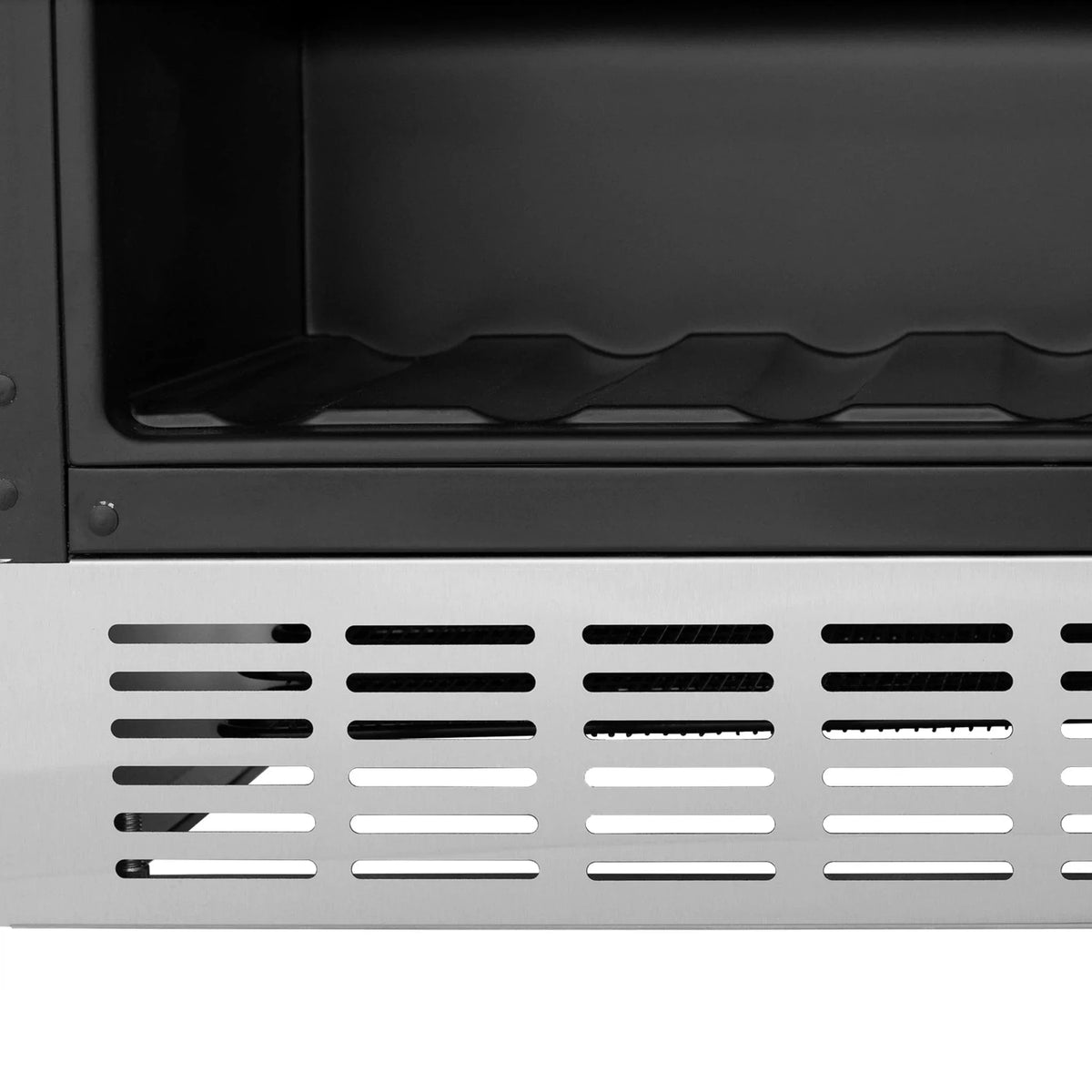 ZLINE 24" Autograph 154 Can Beverage Cooler Fridge with Adjustable Shelves in Stainless Steel with Champagne Bronze Accents RBVZ-US-24-CB