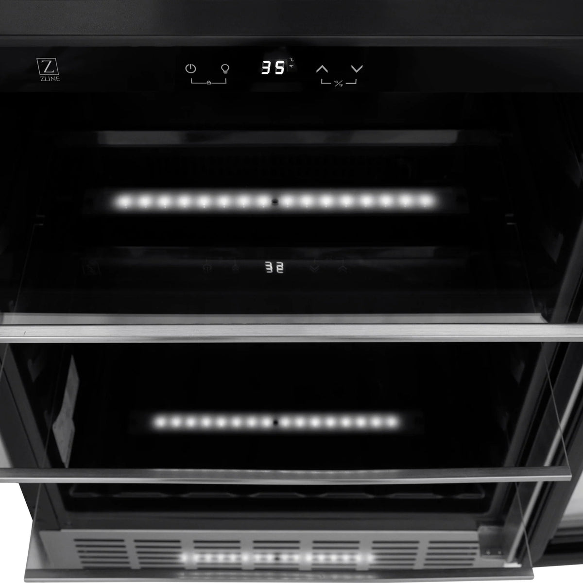 ZLINE 24" Monument 154 Can Beverage Fridge in Stainless Steel RBV-US-24