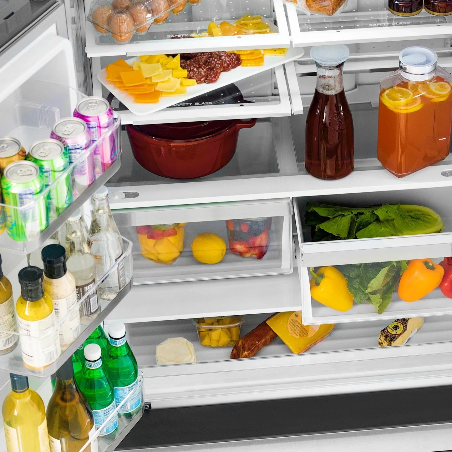 ZLINE 36" Autograph 22.5 cu. ft French Door Refrigerator with Ice Maker in Fingerprint Resistant Stainless Steel RFMZ-36-CB